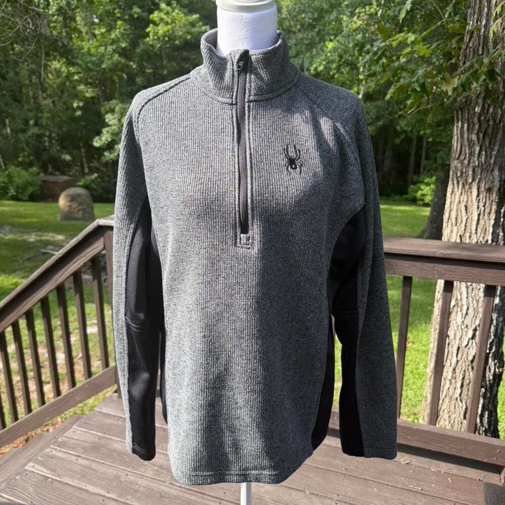 Spyder Quarter-Zip Pullover Warm Cozy Gorpcore Blokecore